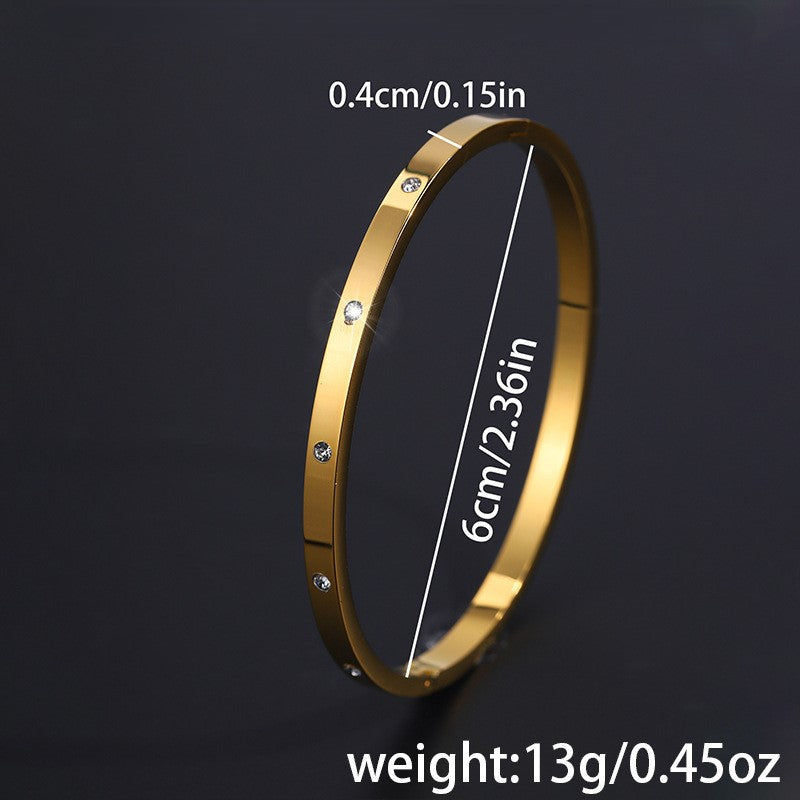 Pulseira Minimalista em Aço Titânio