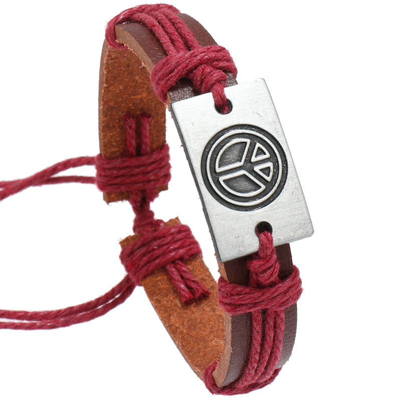 Pulseira Retro de Couro