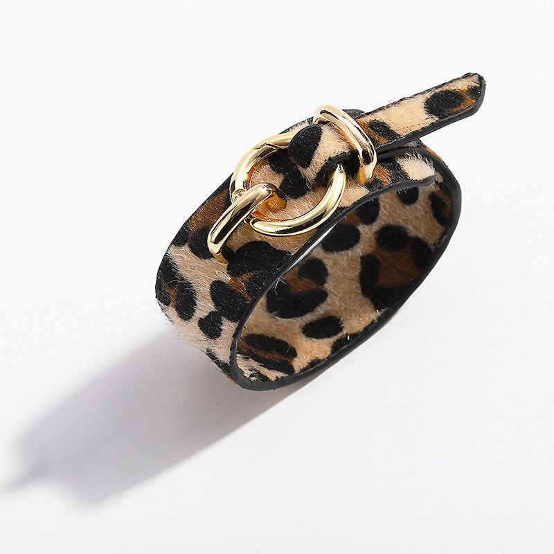 Pulseira de Couro Minimalista