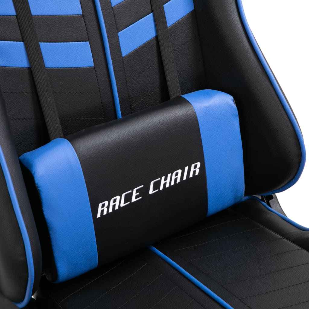 vidaXL Gaming Chair in Blue Faux Leather