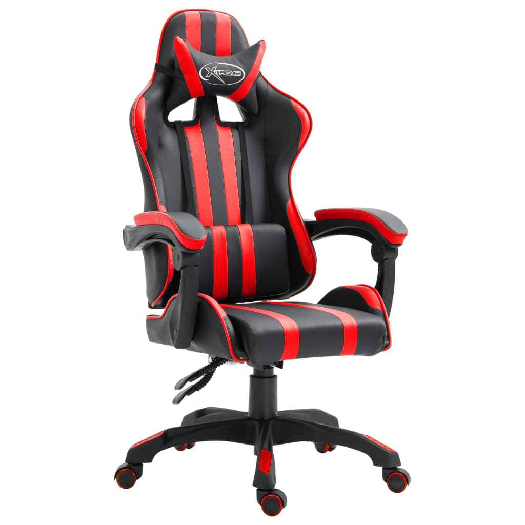 vidaXL Gaming Chair in Red Faux Leather
