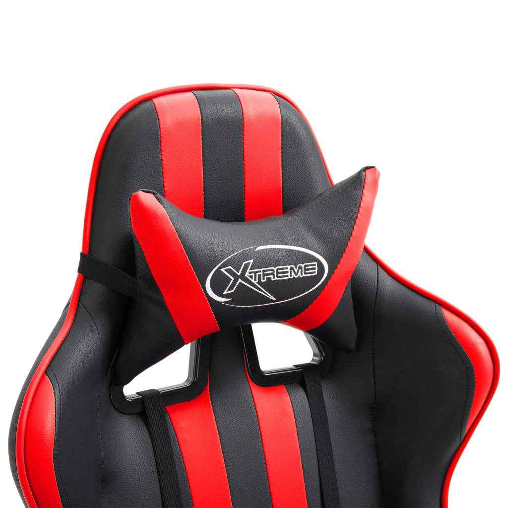 vidaXL Gaming Chair in Red Faux Leather