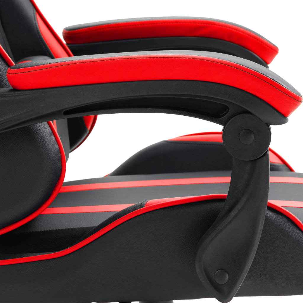 vidaXL Gaming Chair in Red Faux Leather