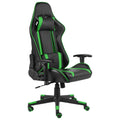 vidaXL Green PVC Swivel Gaming Chair