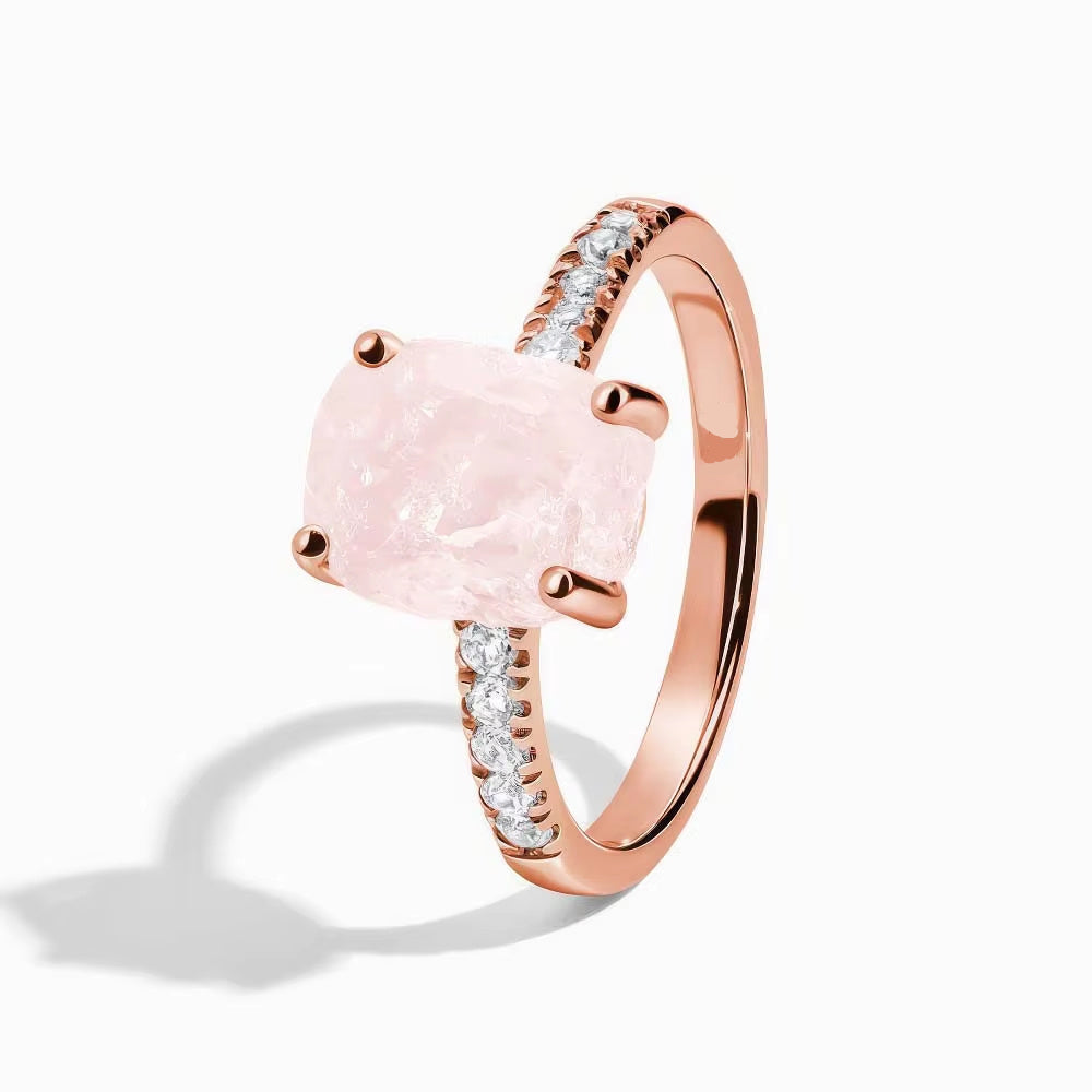 Aquamarine Moonlight Ring