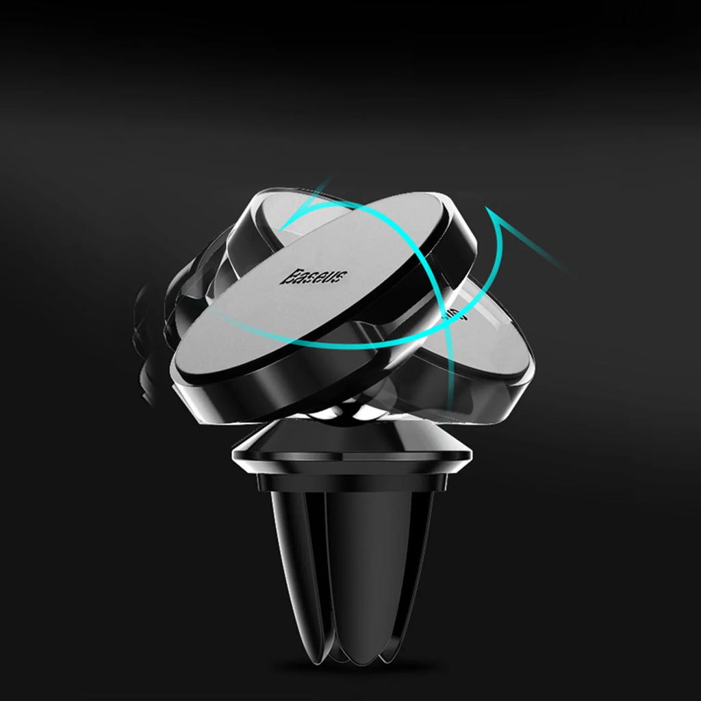 Suporte Magnético Preto para Ventoinha do Carro Baseus / Íman para Smartphone incluído