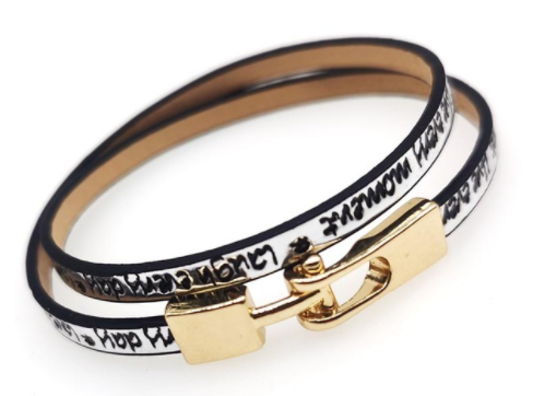 Bracelet or choker with heart motif.