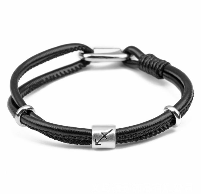 Zodiac Leather Bracelet