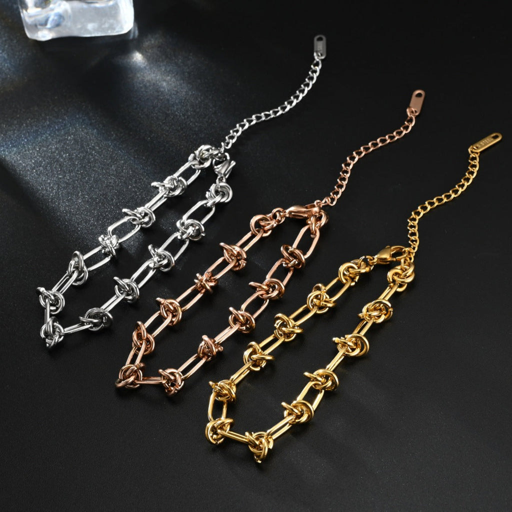 Pulseira Trança em Aço Inoxidável