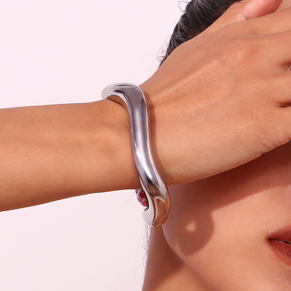 Pulseira Minimalista em Aço Inoxidável 316L