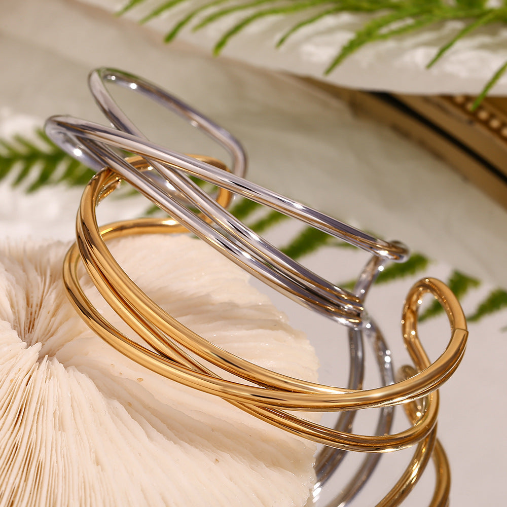 Pulseira Infinito em Aço Inoxidável 316L