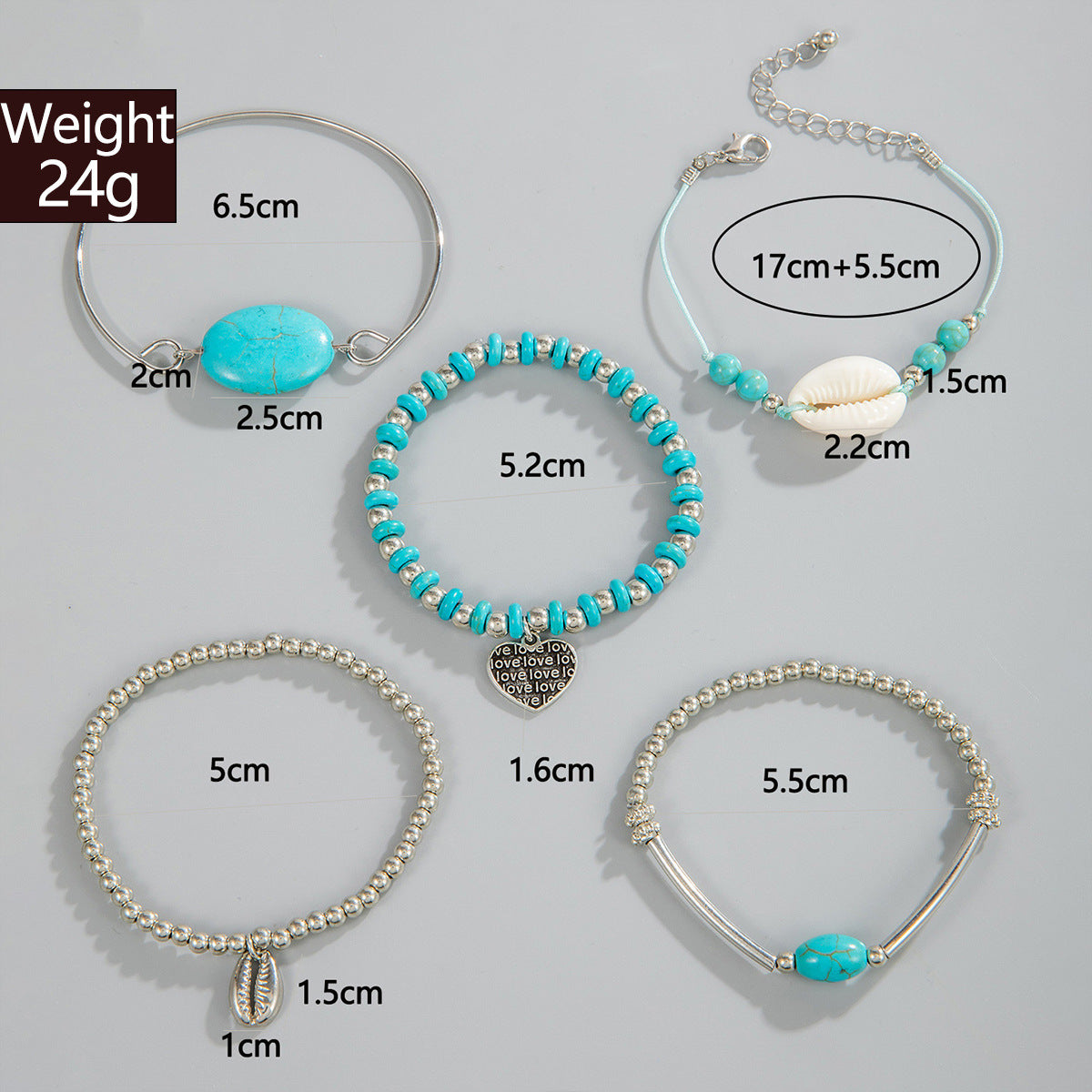 Conjunto de Pulseiras Minimalistas