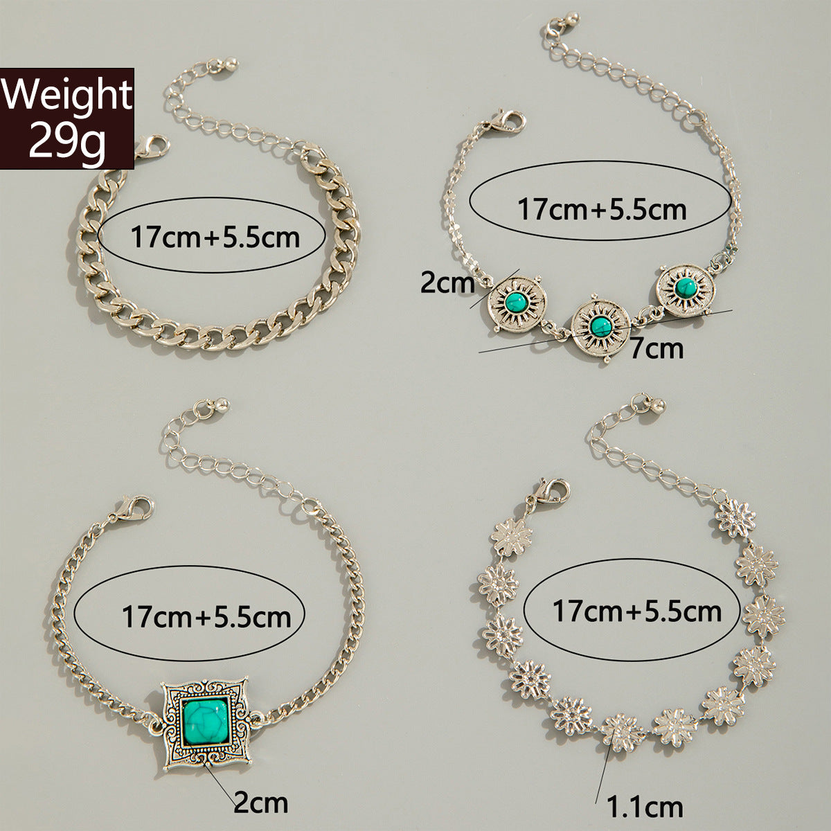 Conjunto de Pulseiras Minimalistas