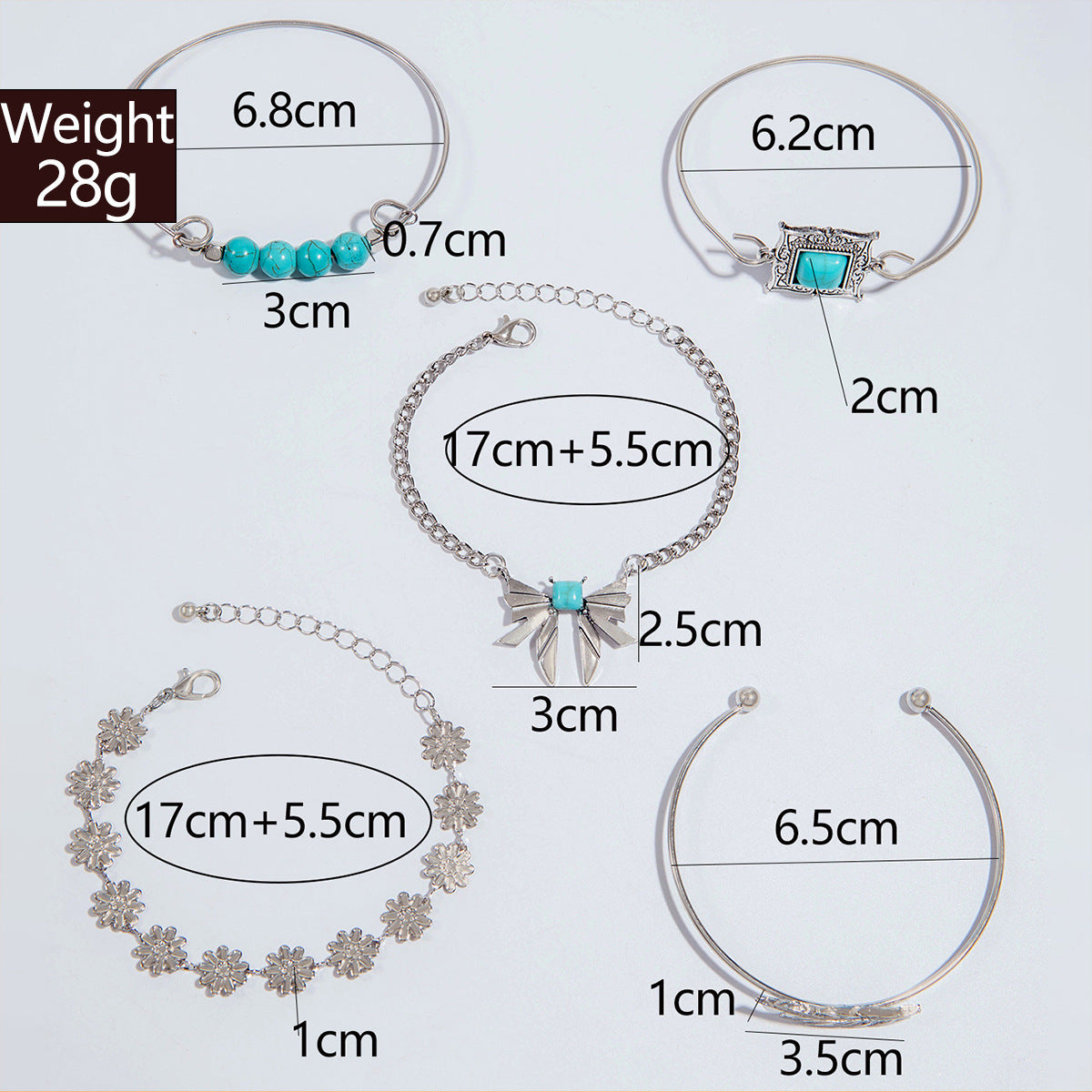 Conjunto de Pulseiras Minimalistas