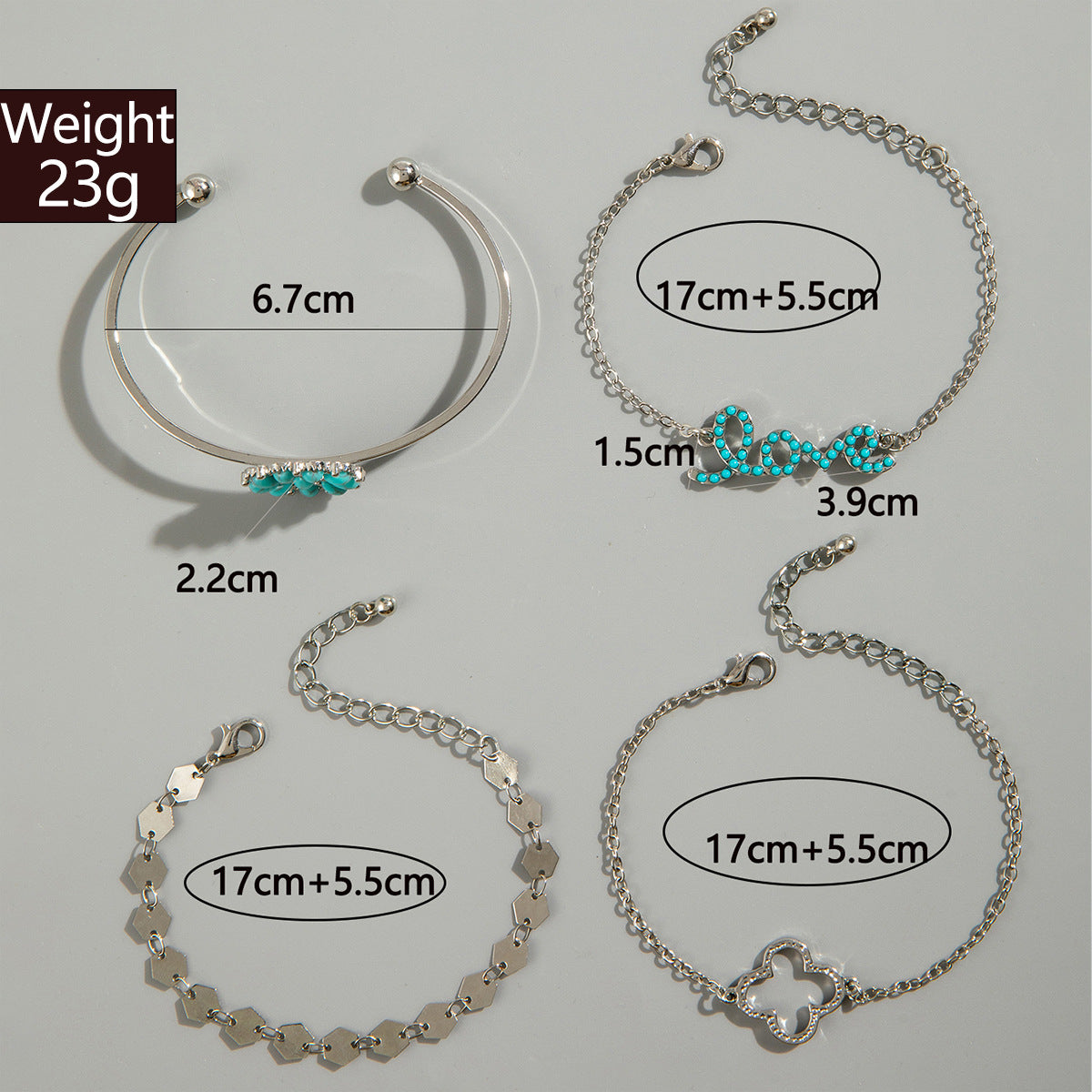Conjunto de Pulseiras Minimalistas