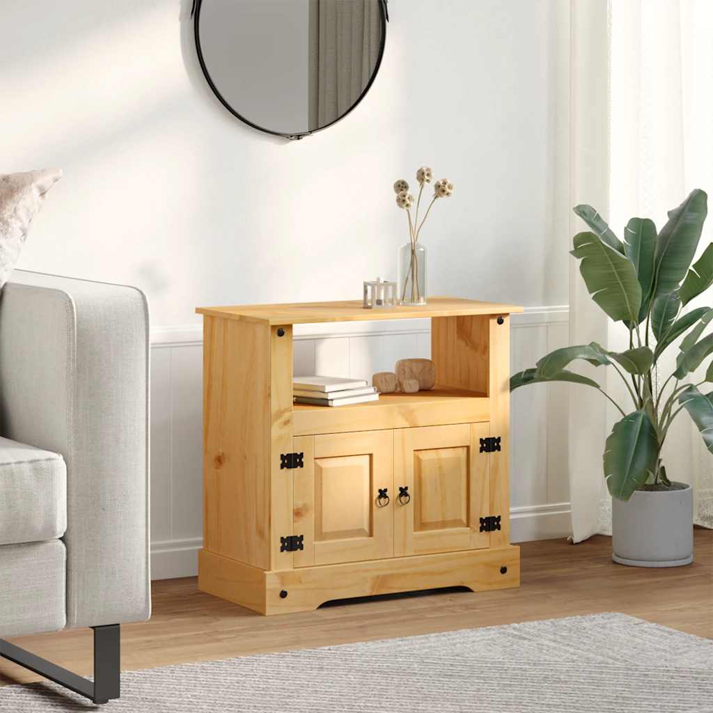 vidaXL Móvel de TV Corona Range em pinho mexicano 80x43x78 cm