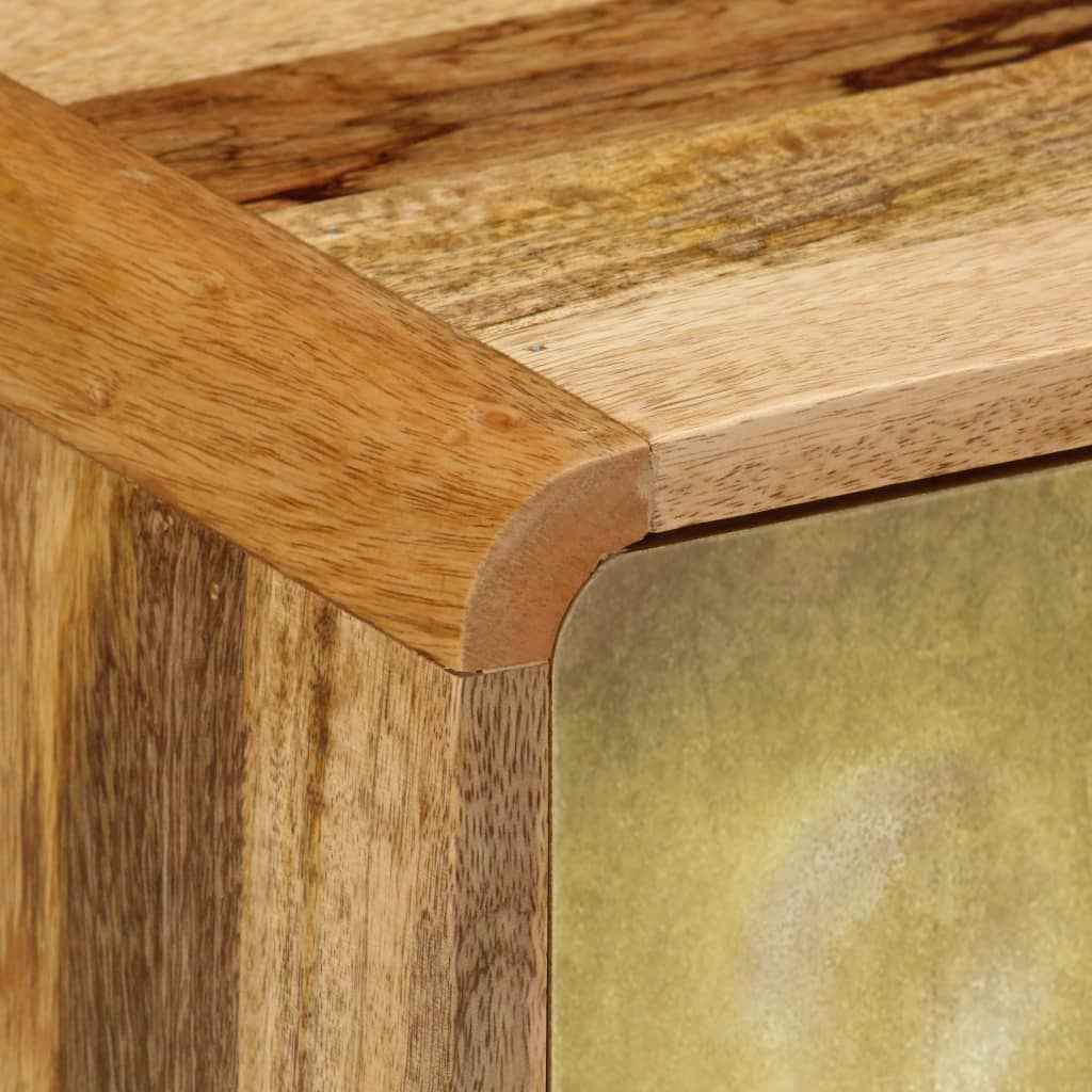 vidaXL Móvel de TV madeira de mangueira maciça 120x30x45 cm