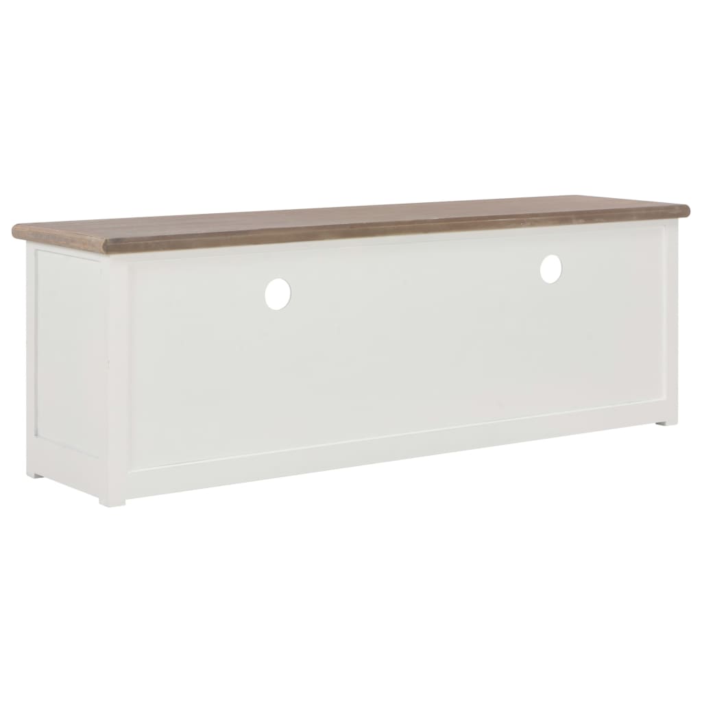 vidaXL Móvel de TV 120x30x40 cm madeira branco