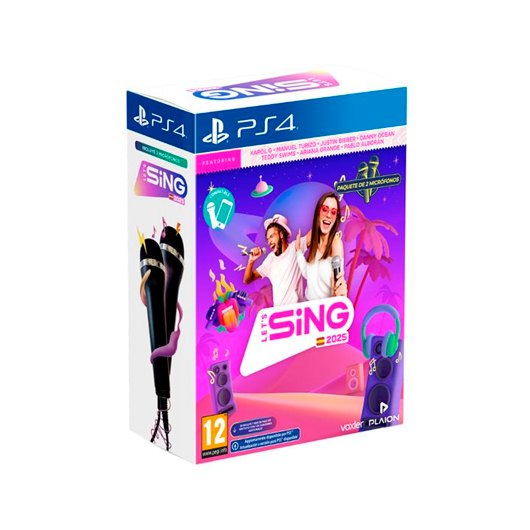 Jogo Ps4 Lets Sing 2025 S.V. + 2 Micros