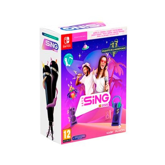 Jogo Switch Lets Sing 2025 S.V. + 2 Micros