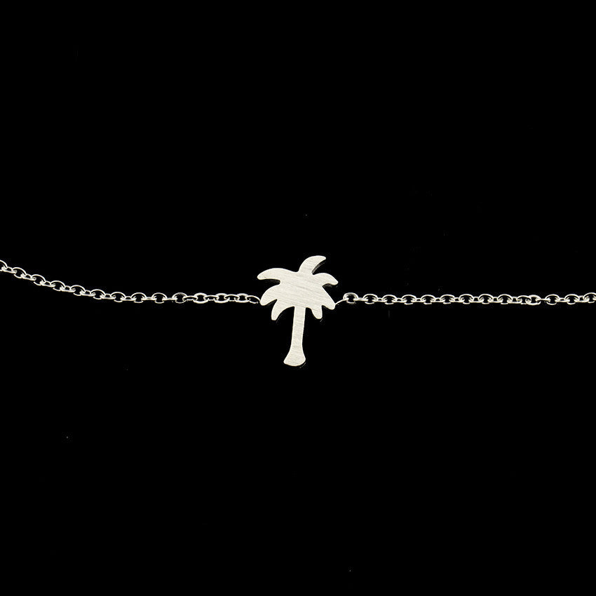 Palm Tree Bracelet in Stainless Steel