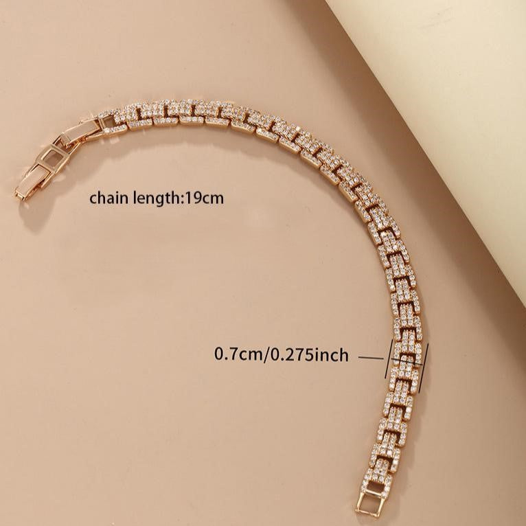 Pulsera con circonitas cúbicas