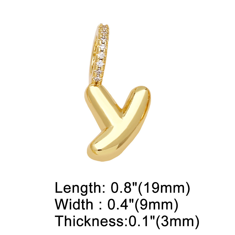 Pulseira com Pendente de 26 Letras