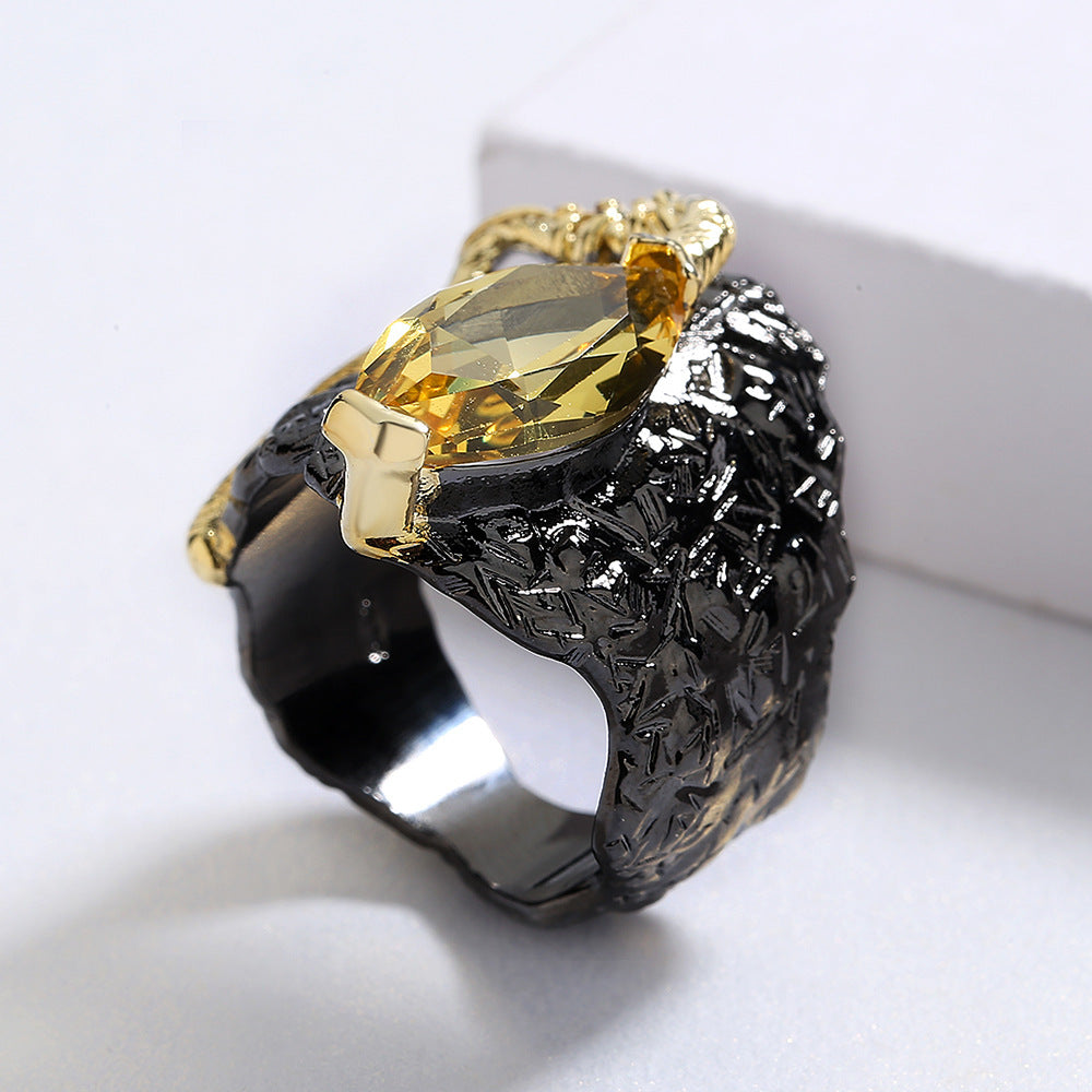 Minimalist Ring with Crystal