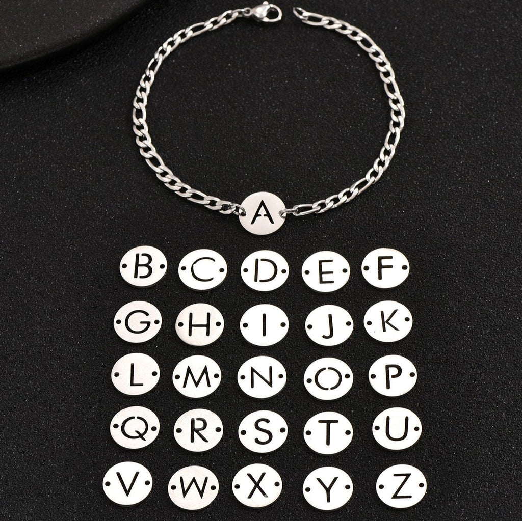 Pulsera con letras en acero inoxidable 316L