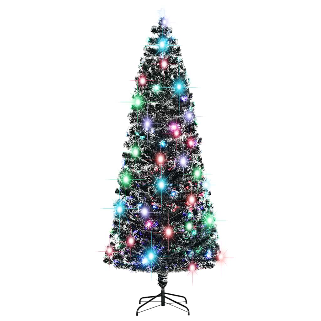vidaXL Pre-lit Christmas Tree with Stand and LED 150 cm Fiber Optic