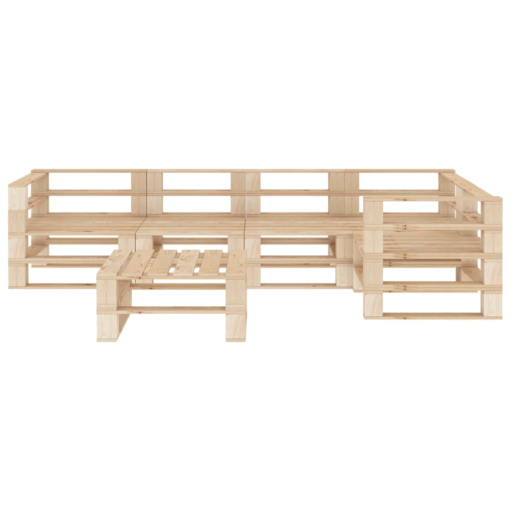 vidaXL 6-piece garden lounge set made of wooden pallets
