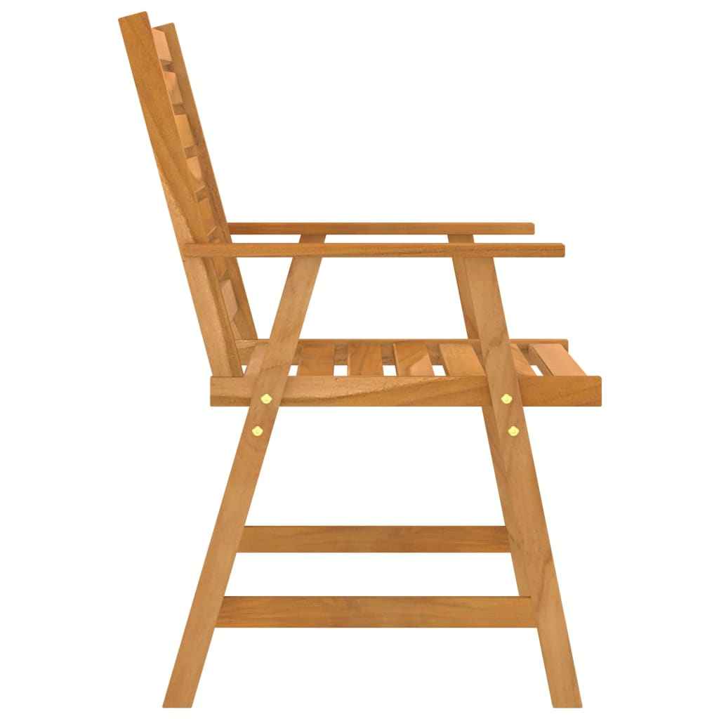 vidaXL 5 pcs conjunto de jantar para jardim madeira de acácia maciça