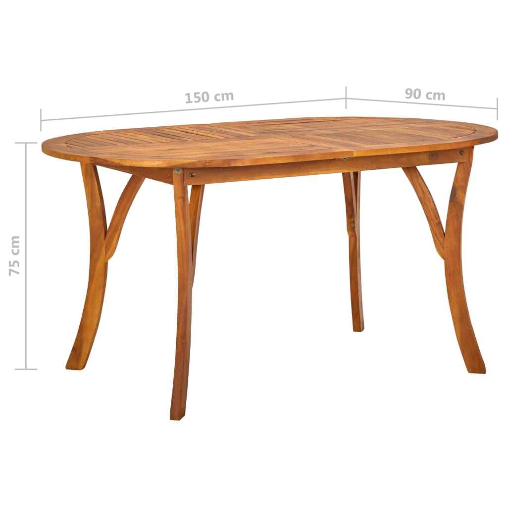 vidaXL 5-piece dark gray garden dining set