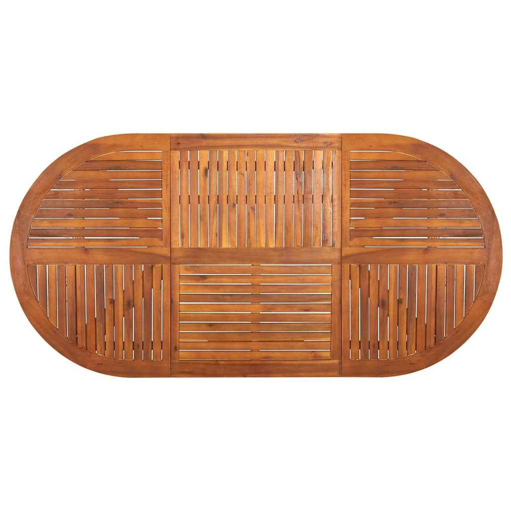 vidaXL 9 pcs conjunto de jantar para jardim preto