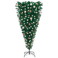 vidaXL Inverted Artificial Christmas Tree with LED Lights/Balls 180 cm