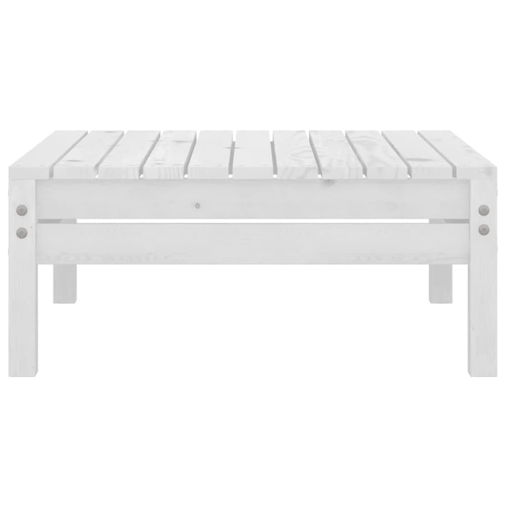 vidaXL 6 pcs conjunto lounge de jardim pinho maciço branco