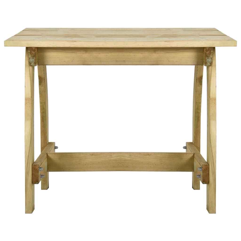 vidaXL Conjunto de jantar p/ jardim 5 pcs madeira de pinho impregnada