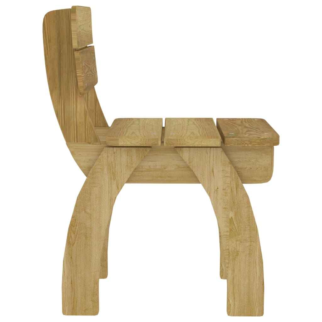 vidaXL Conjunto de jantar p/ jardim 5 pcs madeira de pinho impregnada