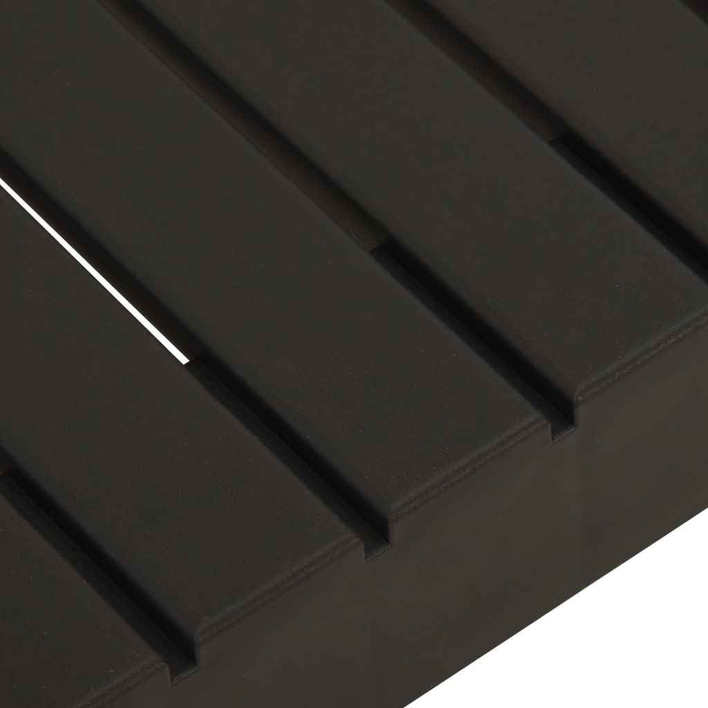 vidaXL Mesa lounge de jardim plástico cinzento