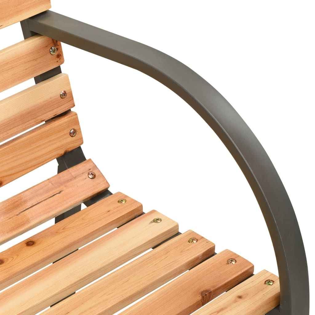 vidaXL Banco de jardim duplo 241 cm madeira de abeto chinês