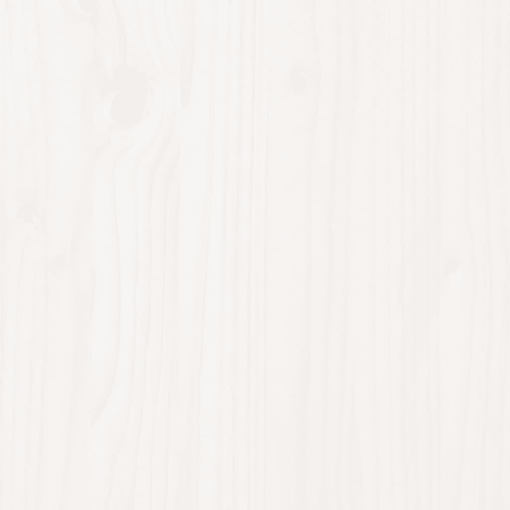 vidaXL 7 pcs conjunto lounge de jardim pinho maciço branco