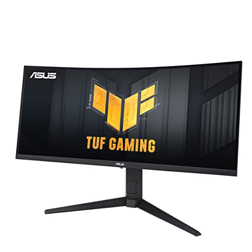 ASUS TUF Gaming VG34VQEL1A – 34 Inch Curved Gaming Monitor, UWQHD, 100 Hz, Extreme Low Motion Blur, Freesync, 1ms MPRT, 125% sRGB, HDR