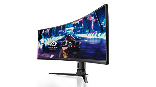 ASUS ROG Strix XG49VQ, Curved Ultra-Wide Gaming Monitor (3840 X 1080P, 144 Hz, USB 3.0 Freesync 2 HDR, Displayhdr 400, 125% sRGB, Dci-P3. 90%, Shadow Boost), 49", Black
