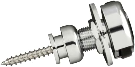 Fender© Cierres Infinity Locks, Chrome, Pack de dos bloqueos de correa de acero, Se Instalan Fácilmente en la Mayoría de las Correas de Instrumentos