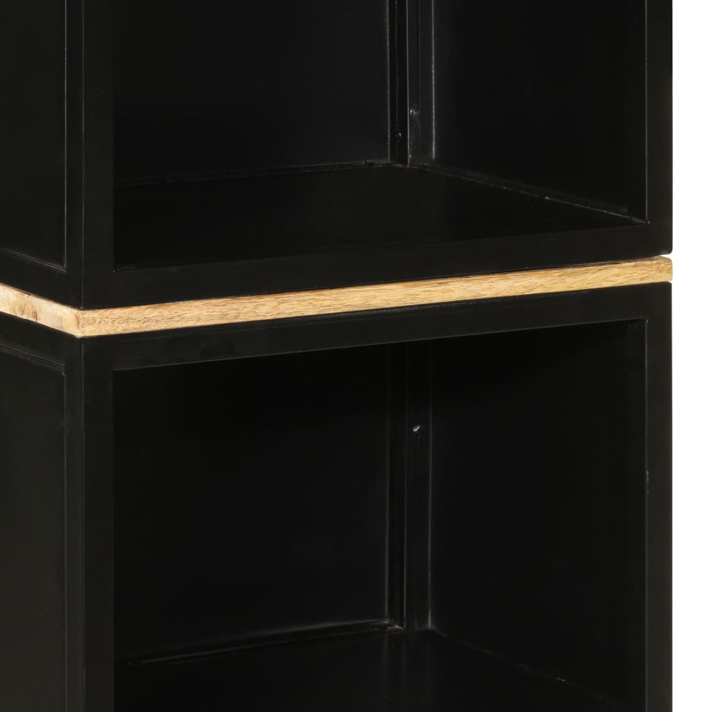 Conjunto de muebles de baño vidaXL de 4 piezas con hierro y manguera sólida.