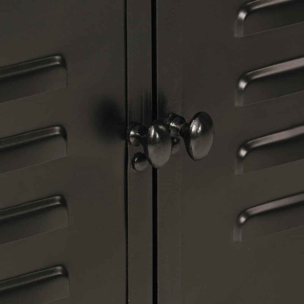 Conjunto de muebles de baño vidaXL de 4 piezas con hierro y manguera sólida.