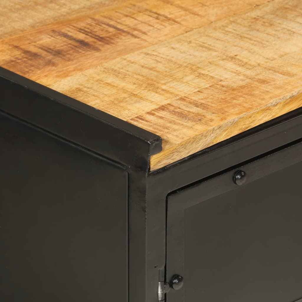 vidaXL 5-piece bathroom furniture set with iron and solid hose.