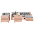 vidaXL 7 pcs conjunto sofás jardim madeira abeto-de-douglas