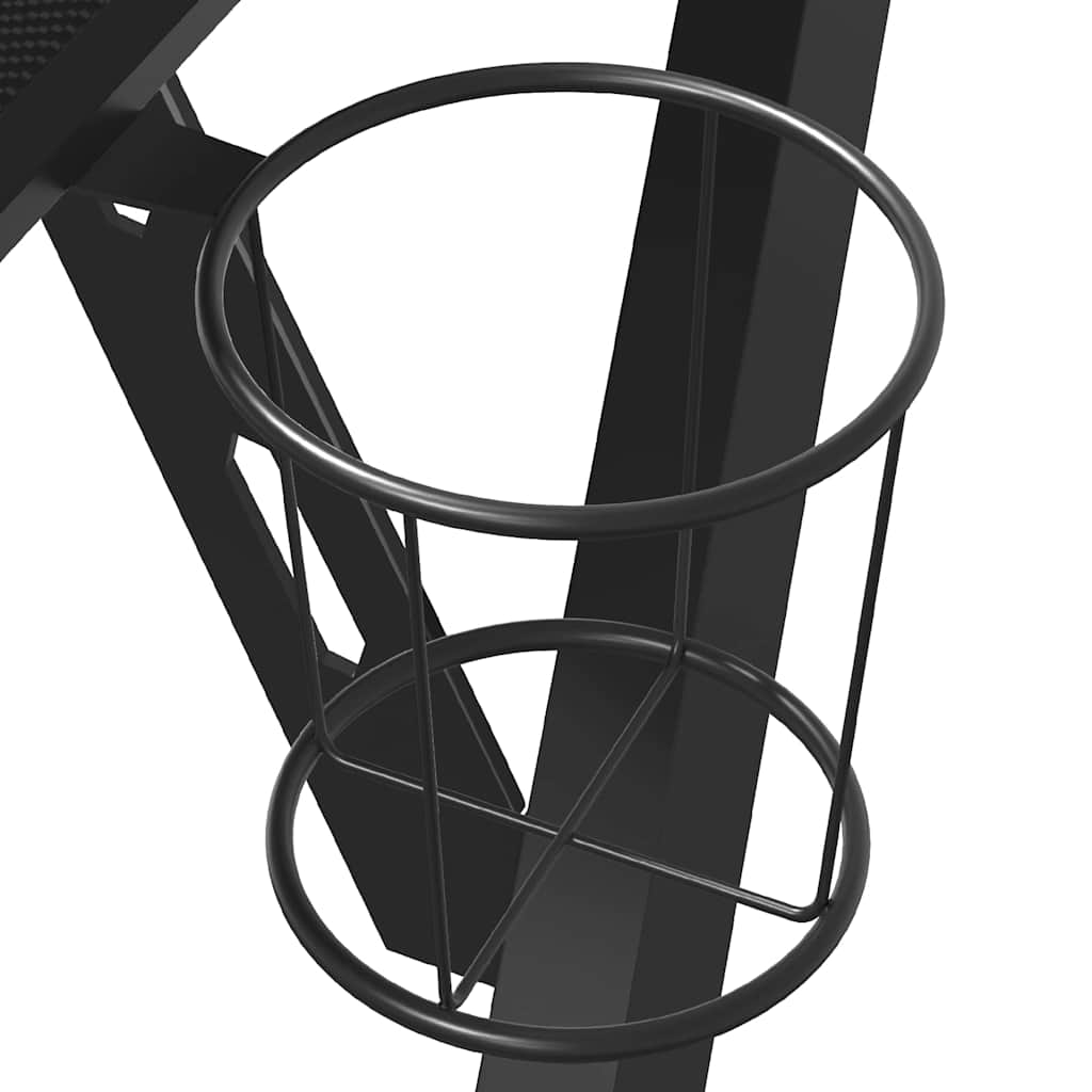 vidaXL Gaming Desk with Y-shaped legs, 110x60x75 cm, black.