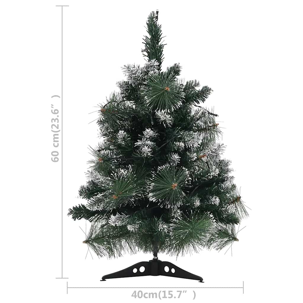 vidaXL Pre-lit Artificial Christmas Tree + Green PVC Stands